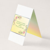 Carte de voeux verticale sur le thème de Pâques (Back)