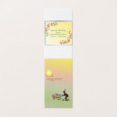 Carte de voeux verticale sur le thème de Pâques (Outside Unfolded)