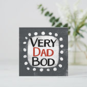 Carte de vœux Very Dad Bod (Debout devant)