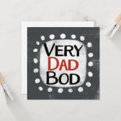 Carte de vœux Very Dad Bod (Devant/Arrière en situation)