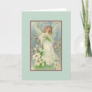 Carte de voeux Victorian Angel Pâques