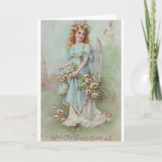 Carte de voeux Victorian Christmas Angel (Devant)