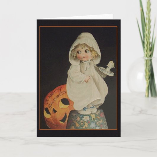 Carte de voeux Victorian Ghost Halloween (Devant)