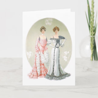 Carte de voeux Victorian Ladies