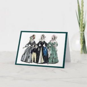 Carte de voeux Victorian Ladies