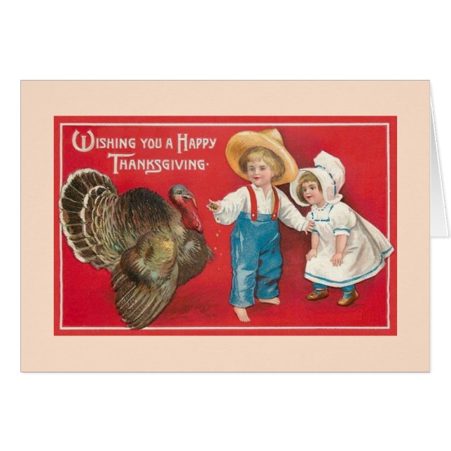 Carte de voeux Victorian Thanksgiving (Devant horizontal)