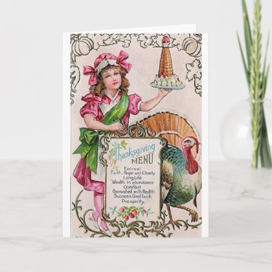 Carte de voeux Victorian Thanksgiving (Devant)
