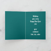 Carte de voeux victorienne vintage de nouvelle (Intérieur)