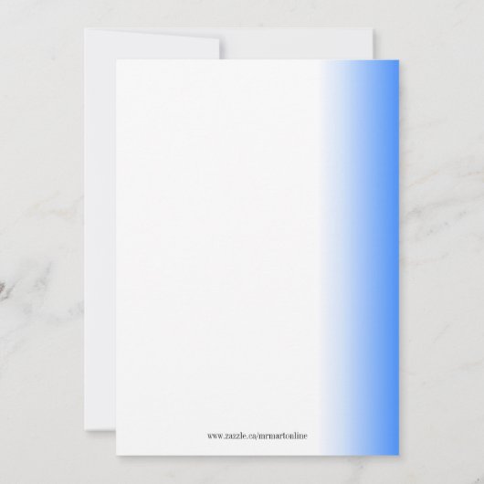 Carte de voeux vide (Dos)