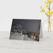 Carte de voeux vide (Fleur jaune)