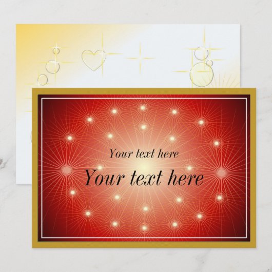 Carte de voeux vide (Devant / Derrière)