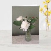 Carte de voeux vide (Fleur jaune)