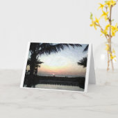 Carte de voeux vide (Fleur jaune)