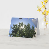 Carte de voeux vide (Fleur jaune)