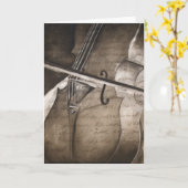 Carte de voeux vide (Fleur jaune)