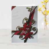 Carte de voeux vide à l'intérieur (Fleur jaune)