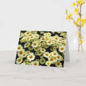 Carte de voeux vide de la marguerite (Fleur jaune)
