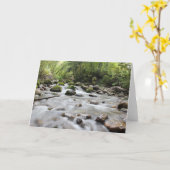 Carte de voeux vide Forest Stream (Fleur jaune)