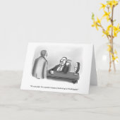 Carte de voeux vide humour politique amusant (Fleur jaune)