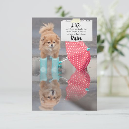 Carte de voeux - Vie (Debout devant)