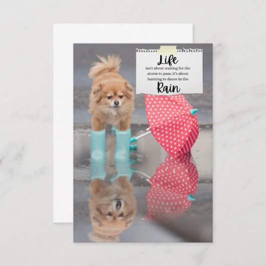 Carte de voeux - Vie (Devant / Derrière)