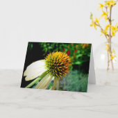 Carte de voeux vierge (Fleur jaune)