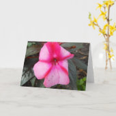 Carte de voeux vierge (Fleur jaune)