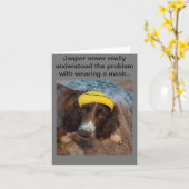 Carte de voeux vierge (Fleur jaune)