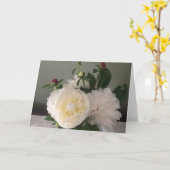 Carte de voeux vierge (Fleur jaune)