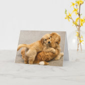 Carte de vœux vierge A&B #6 (Fleur jaune)