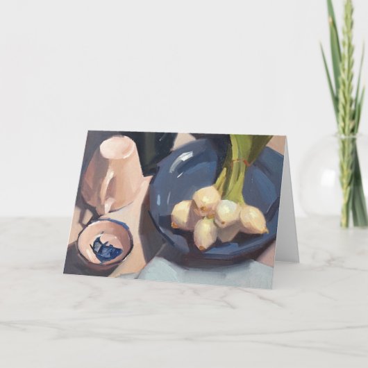 Carte de voeux vierge, art original de Sarah Sedwi (Devant)