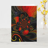 Carte de voeux vierge avec enveloppe (Fleur jaune)