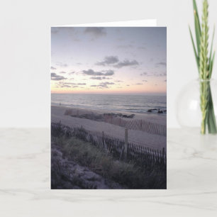 Carte de voeux vierge 'Beach Dawn'