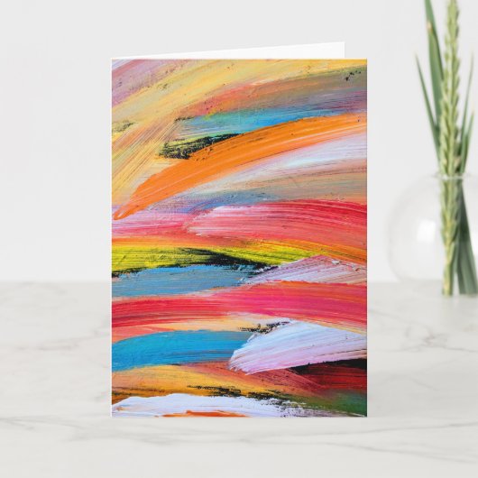 Carte de voeux vierge Brush Strokes (Devant)
