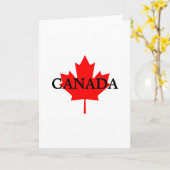 Carte de vœux vierge CANADA (Fleur jaune)