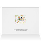 Carte de vœux vierge Chickadee de vacances (Intérieur Horizontal (Haut))