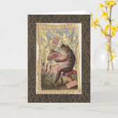 Carte de voeux vierge Collage victorien Fleurs de  (Fleur jaune)