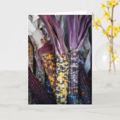 Carte de voeux vierge 'Corn indien' (Fleur jaune)