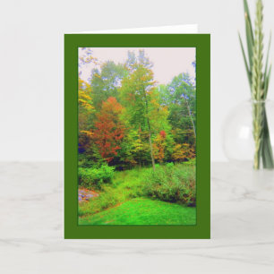 Carte de voeux vierge 'Couleurs d'automne'