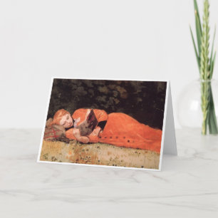 Carte de vœux vierge d'art de Winslow Homer pour t