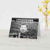 carte de voeux vierge de "50c Skeeball" (Fleur jaune)