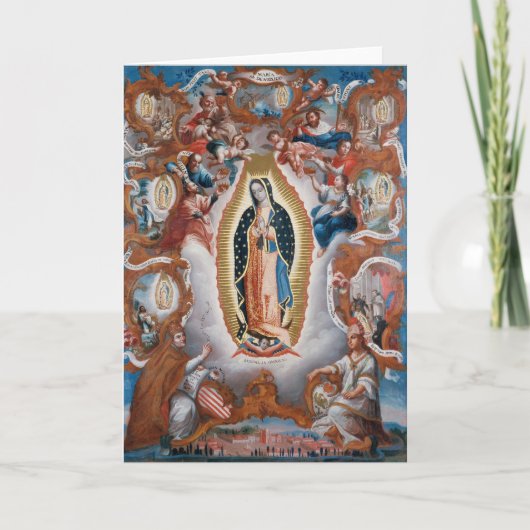 Carte de voeux "Vierge de Guadalupe" (Devant)