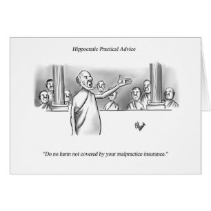 Carte de voeux vierge de Humour Médicale amusant