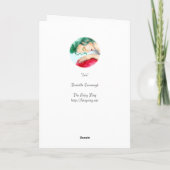 Carte de voeux vierge de "iris" (Dos)