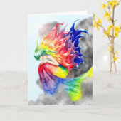 Carte de voeux vierge de "iris" (Fleur jaune)