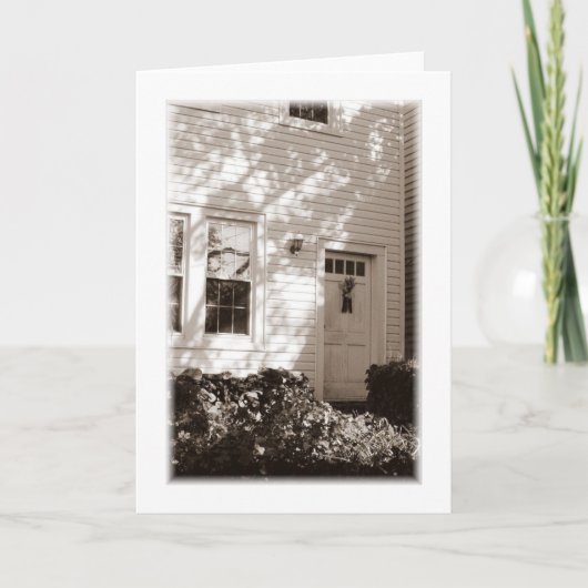 Carte de voeux vierge de la porte d'automne (Devant)