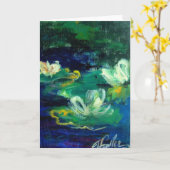 Carte de voeux vierge de MonetMyWay (Fleur jaune)