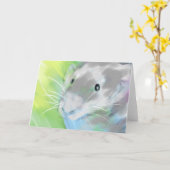 Carte de voeux vierge de "noix de muscade" (Fleur jaune)