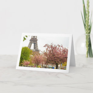 Carte de voeux vierge de Paris In Spring