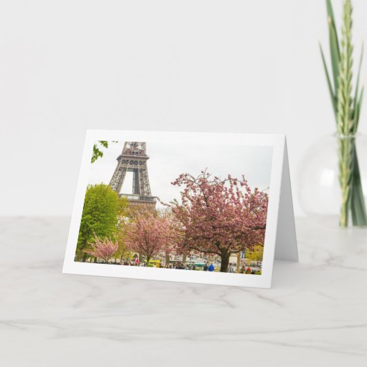 Carte de voeux vierge de Paris In Spring (Devant)